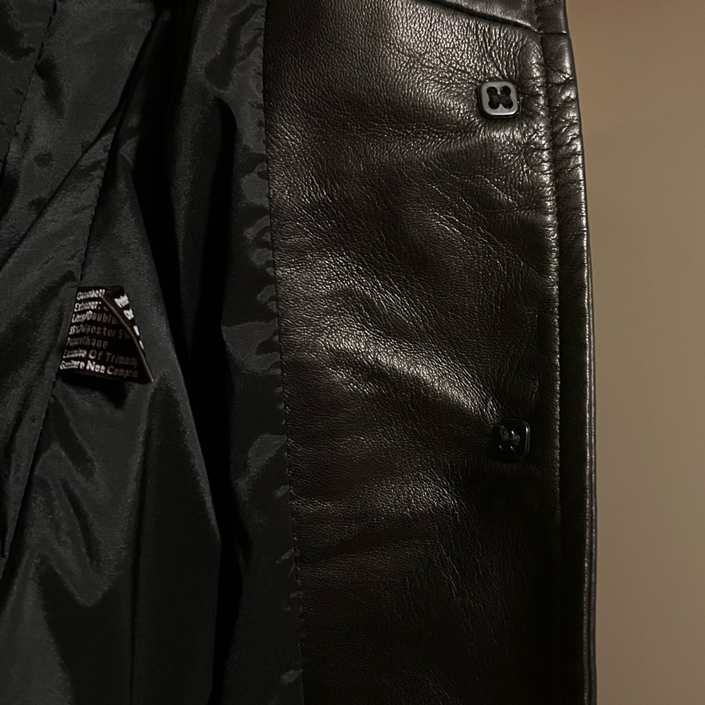 Canadian Made Italian Leather Women's Black Leather Jacket - Picture 8 of 10
